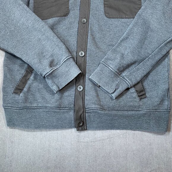 Dravus Gray & Black Cardigan Jacket Button Front Dual Chest Pockets Mens size XL - Picture 2 of 10